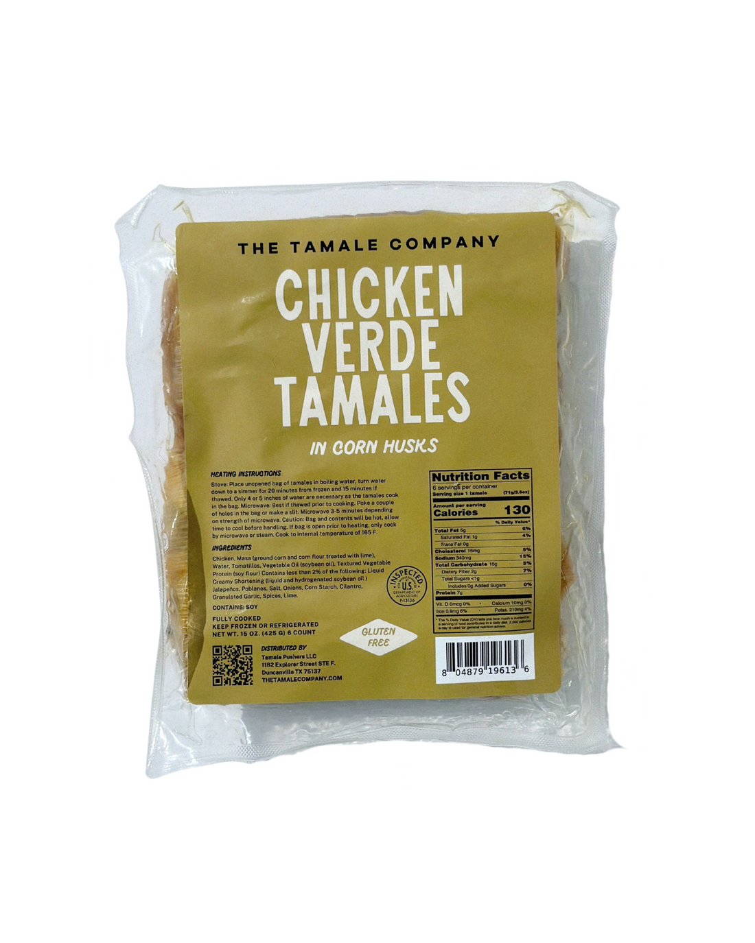 Chicken Verde Tamales