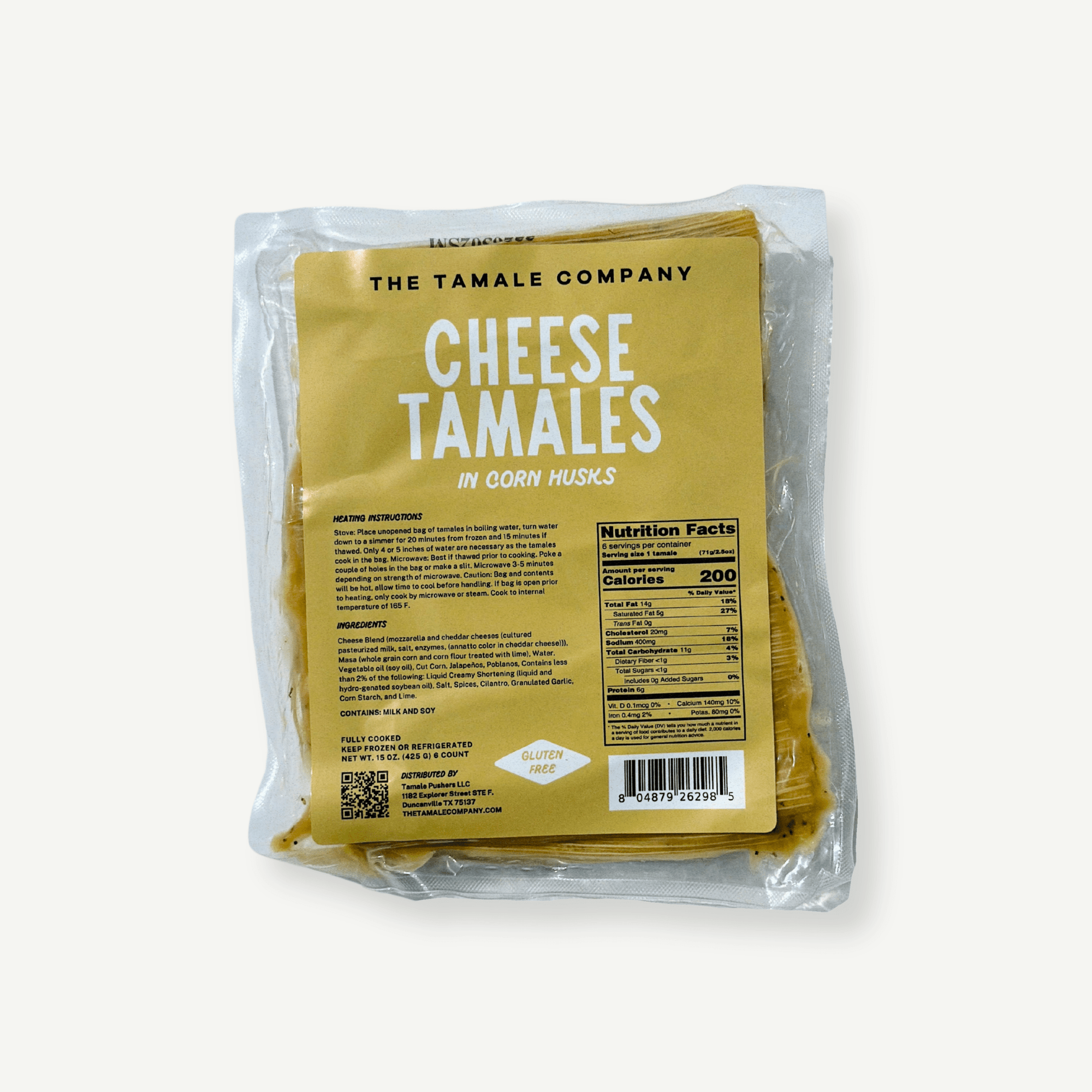 Dozen Cheese Tamales - The Tamale Company