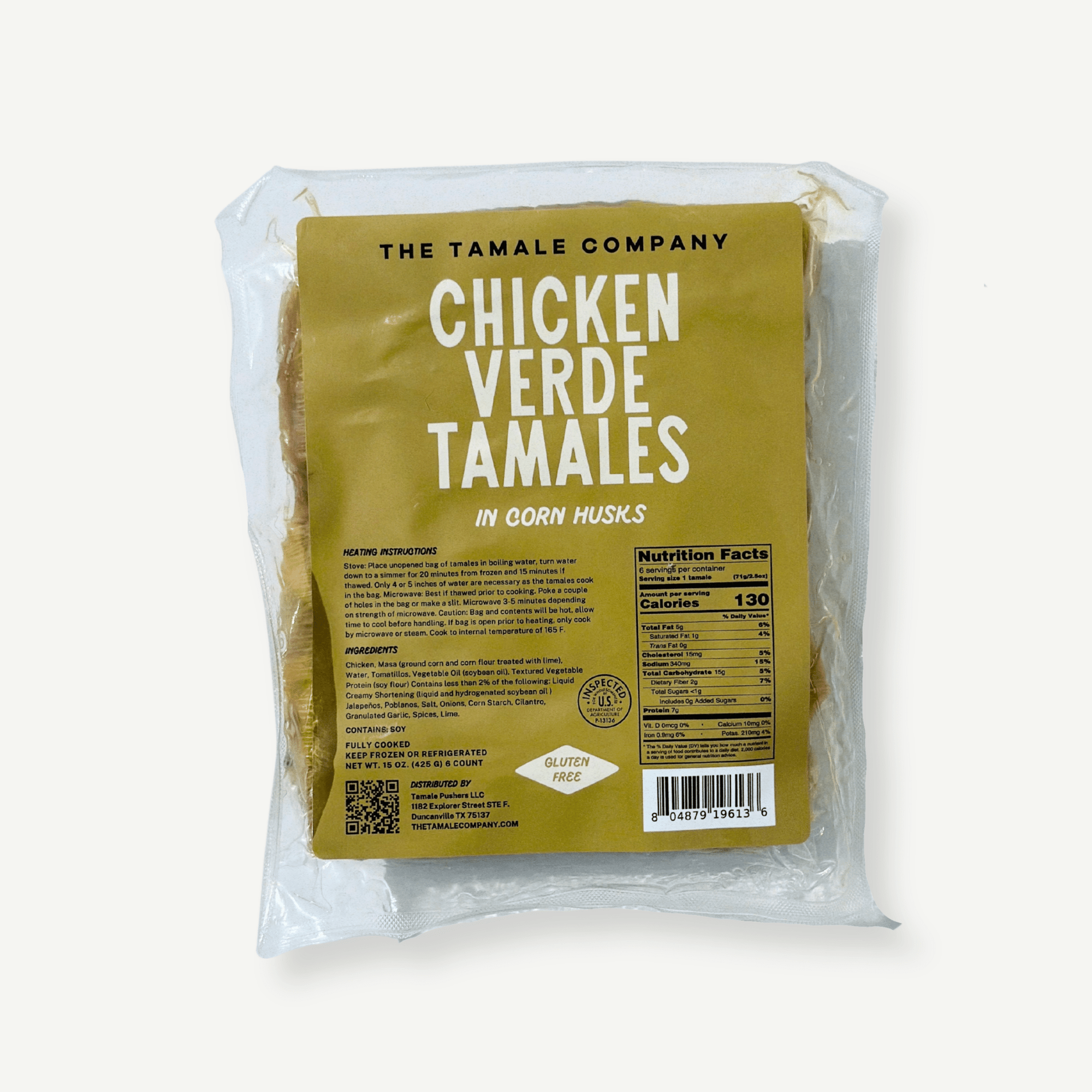 Dozen Chicken Verde Tamales - The Tamale Company