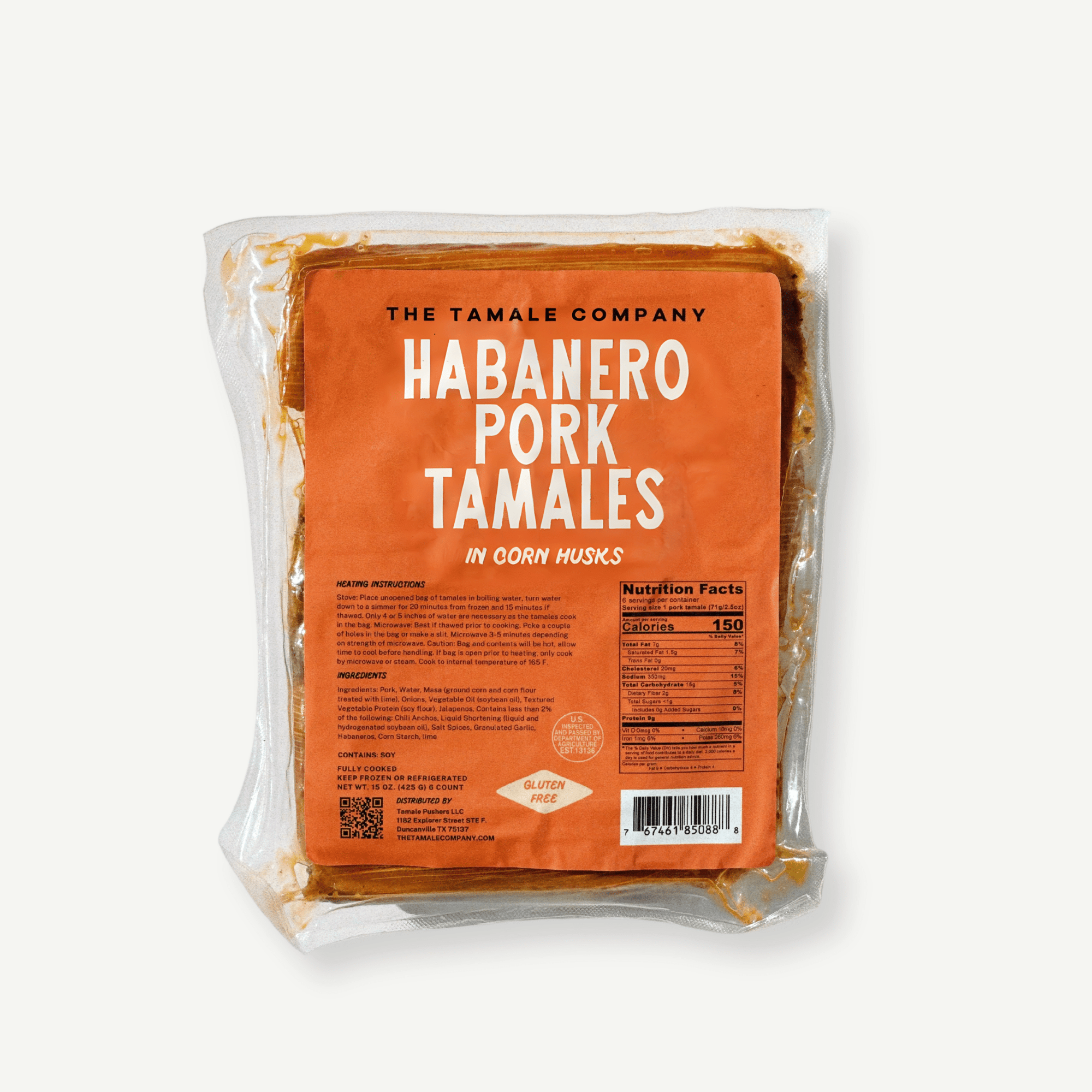 Dozen Habanero Pork Tamales - The Tamale Company