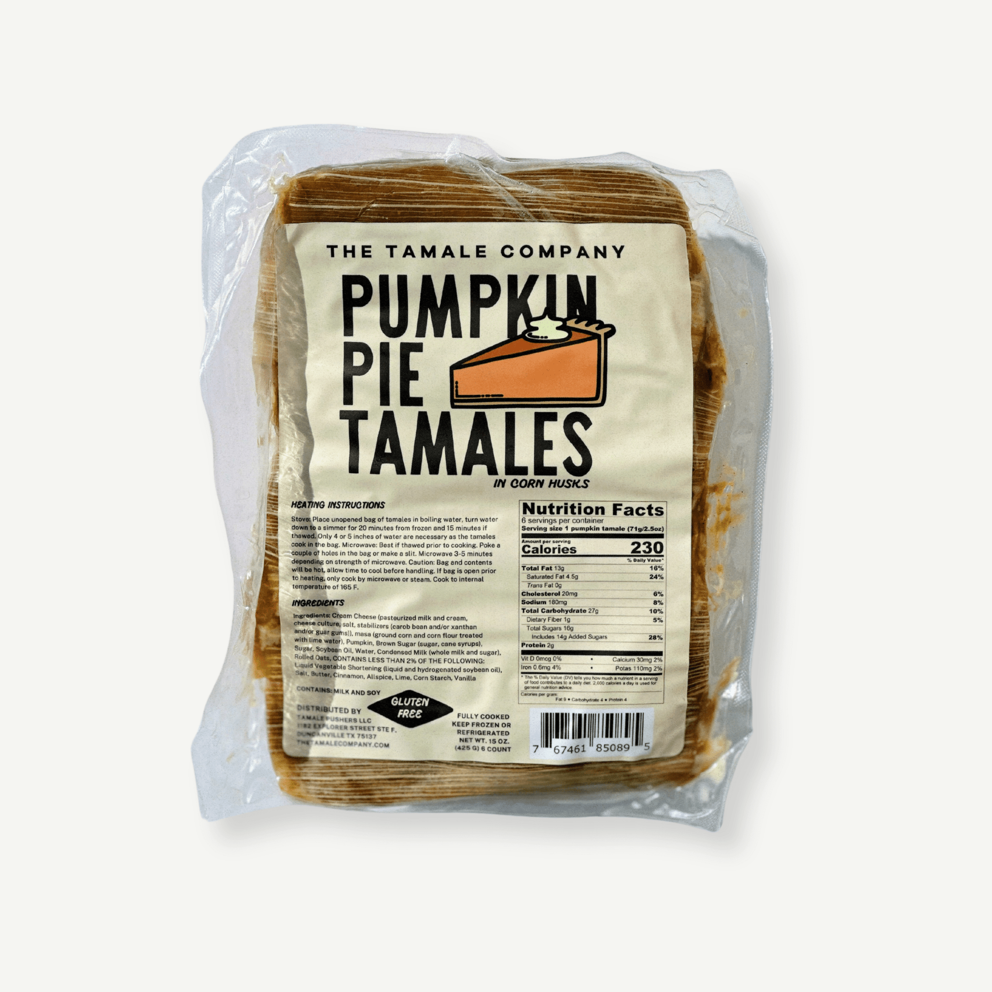 Dozen Pumpkin Pie Tamales - The Tamale Company