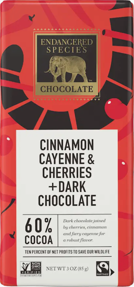 Dark Chocolate Bar - Cinnamon, Cayenne & Cherries - The Tamale Company