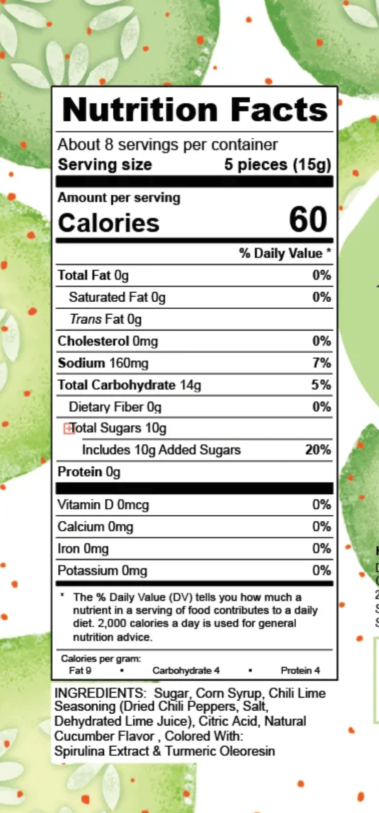Cucumber Chile Tamalitoz Candy - The Tamale Company